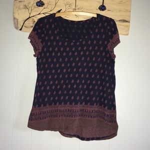 Lucky Brand boho tee M